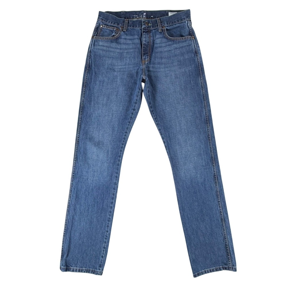 Wrangler Retro Mens Straight Leg Blue Denim Jeans 34x36 Medium Wash Cotton Rodeo
